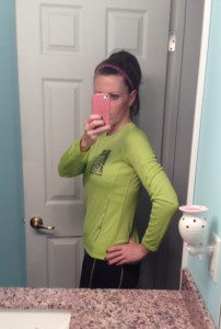 12 Weeks Postpartum, race day! Almost back to pre-pregnancy weight!