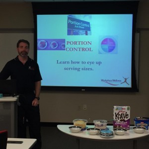 Me presenting to employees of the building I work in.
